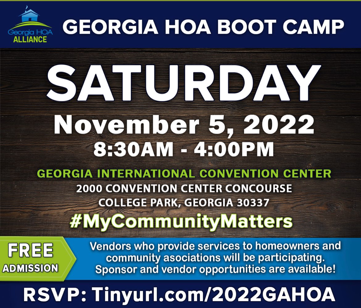 An image of HOA Boot Camp Nov 5 2022