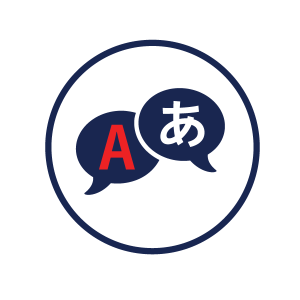 icon representing translation services