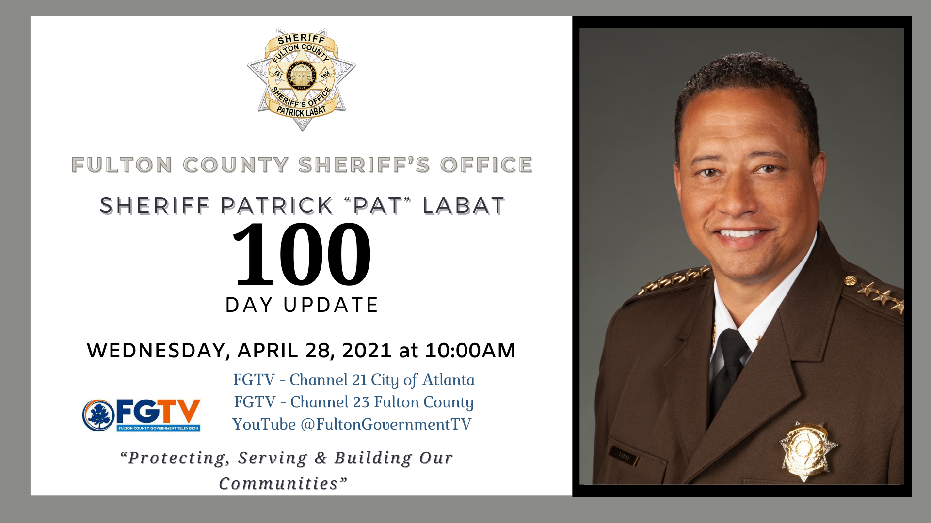 100 Day Sheriff Labat Update on FGTV