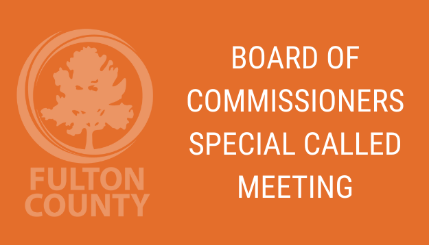 Graphic for Board of Commissioners special called meeting